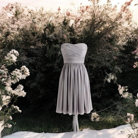 J Crew~ Graphite Arabella Strapless Silk Chiffon Dress~ Prom ~ Bridesmaid size 2 - Picture 12 of 12